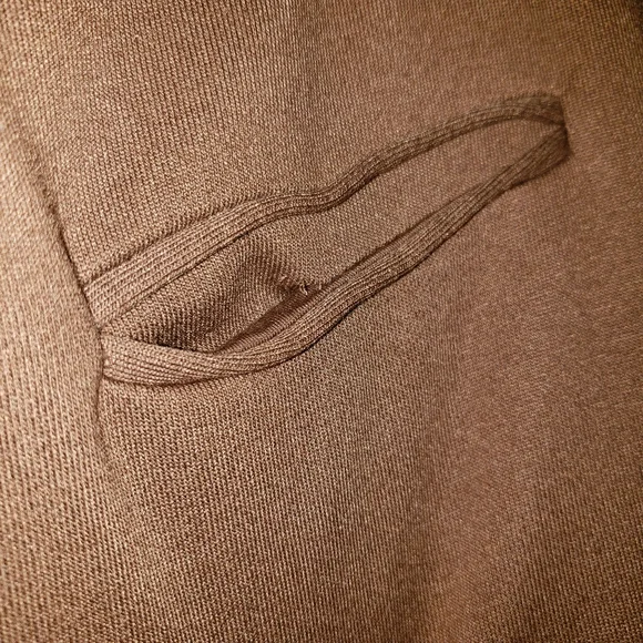 FOR LOVE & LEMONS Shannon Pants Camel Wide Leg Front Seam Knit Trousers Sz S - Picture 6 of 13